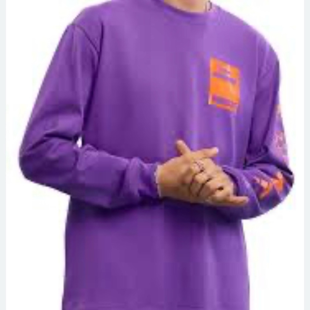 IVY PARK adidas Purple Tee with Orange Graphics- size 2XL
